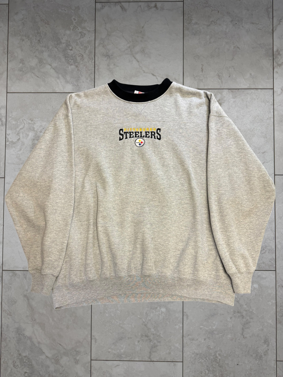 (XXL) Vintage Y2K Steelers Embroidered Crewneck