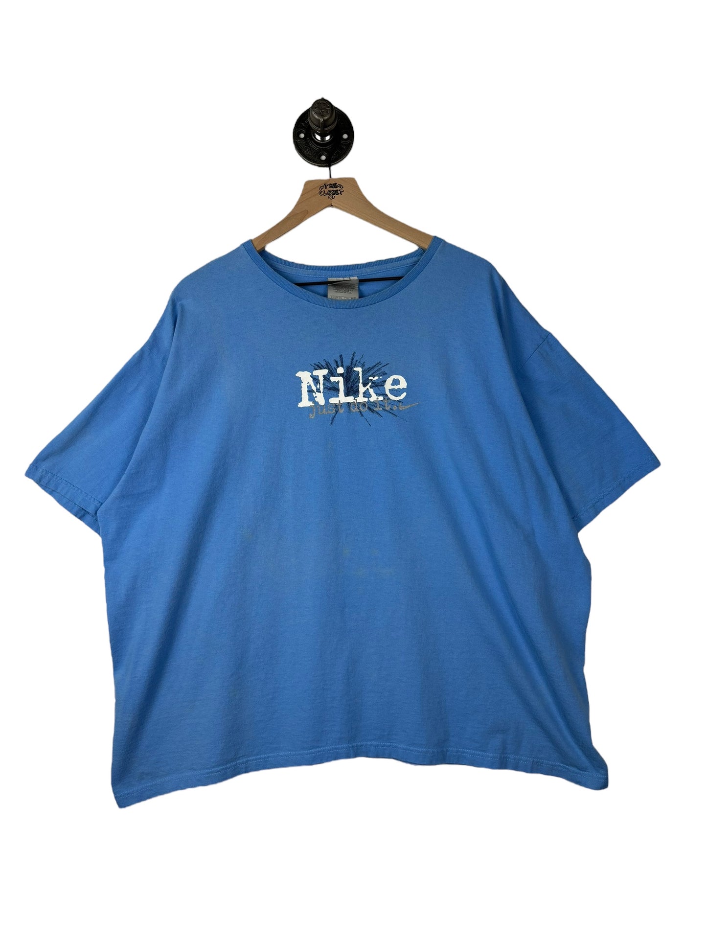 (Womens XXL / Mens Boxy L/XL) Vintage Y2K Nike Just Do It Tee