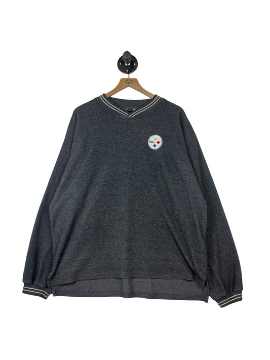 (XL) Vintage Steelers Corner Embroidered Longsleeve / Crewneck