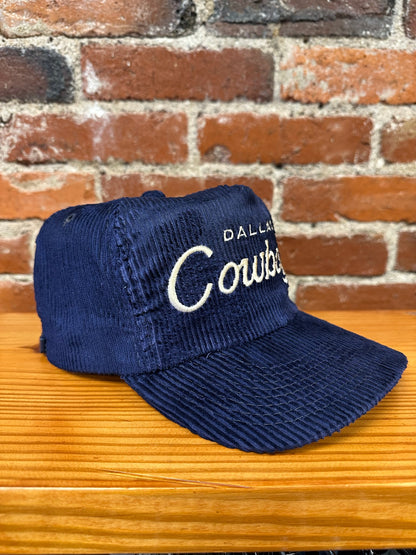 Vintage Dallas Cowboys Single Line Script Corduroy Hat