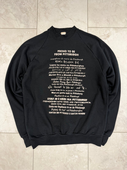 (M) 1986 Proud to be From Pittsburgh Script Crewneck