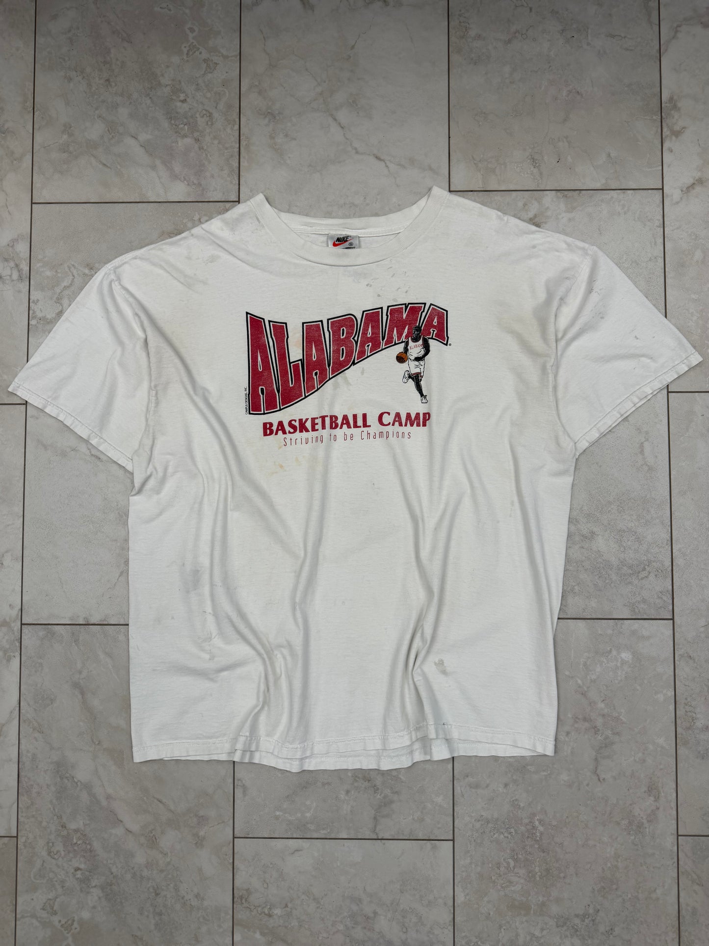 (XXL) Vintage 90’s Nike University of Alabama Basketball Camp Graphic Tee