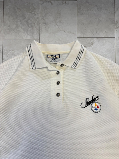 (M) Vintage 90's Womens Steelers Polo Shirt