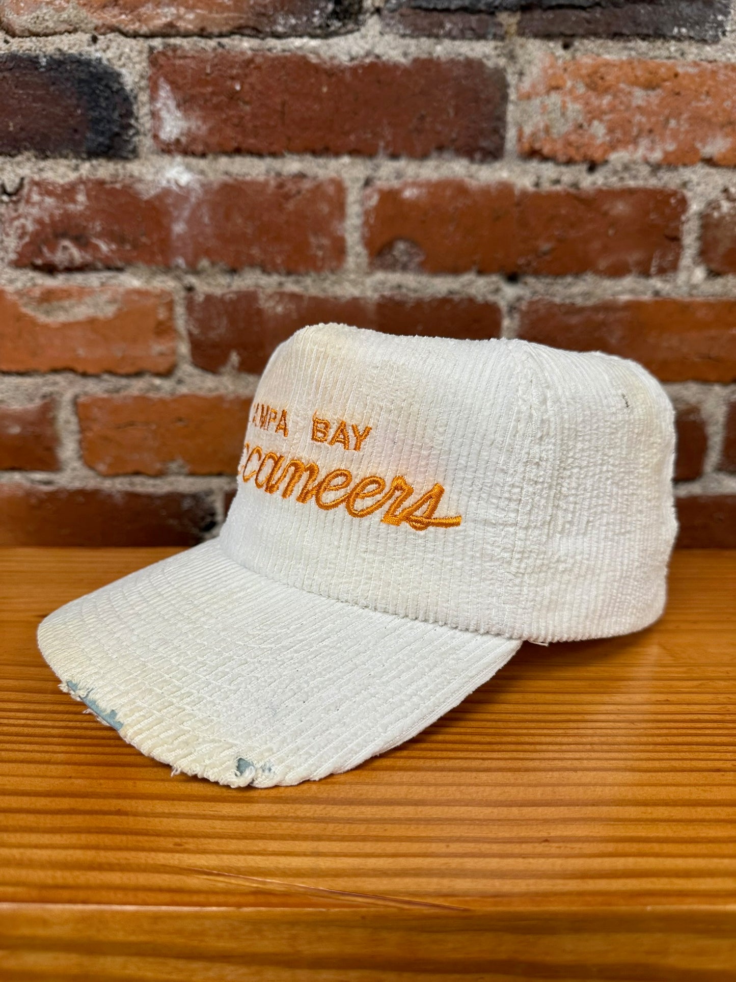 Vintage Tampa Bay Buccaneers Single Line Script Corduroy Hat