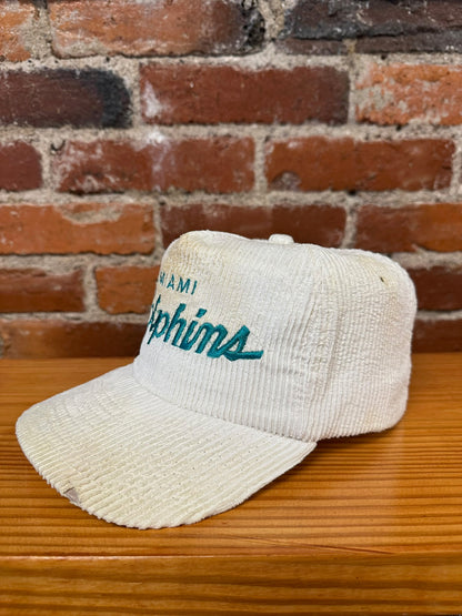 Vintage Miami Dolphins Single Line Script Corduroy Hat