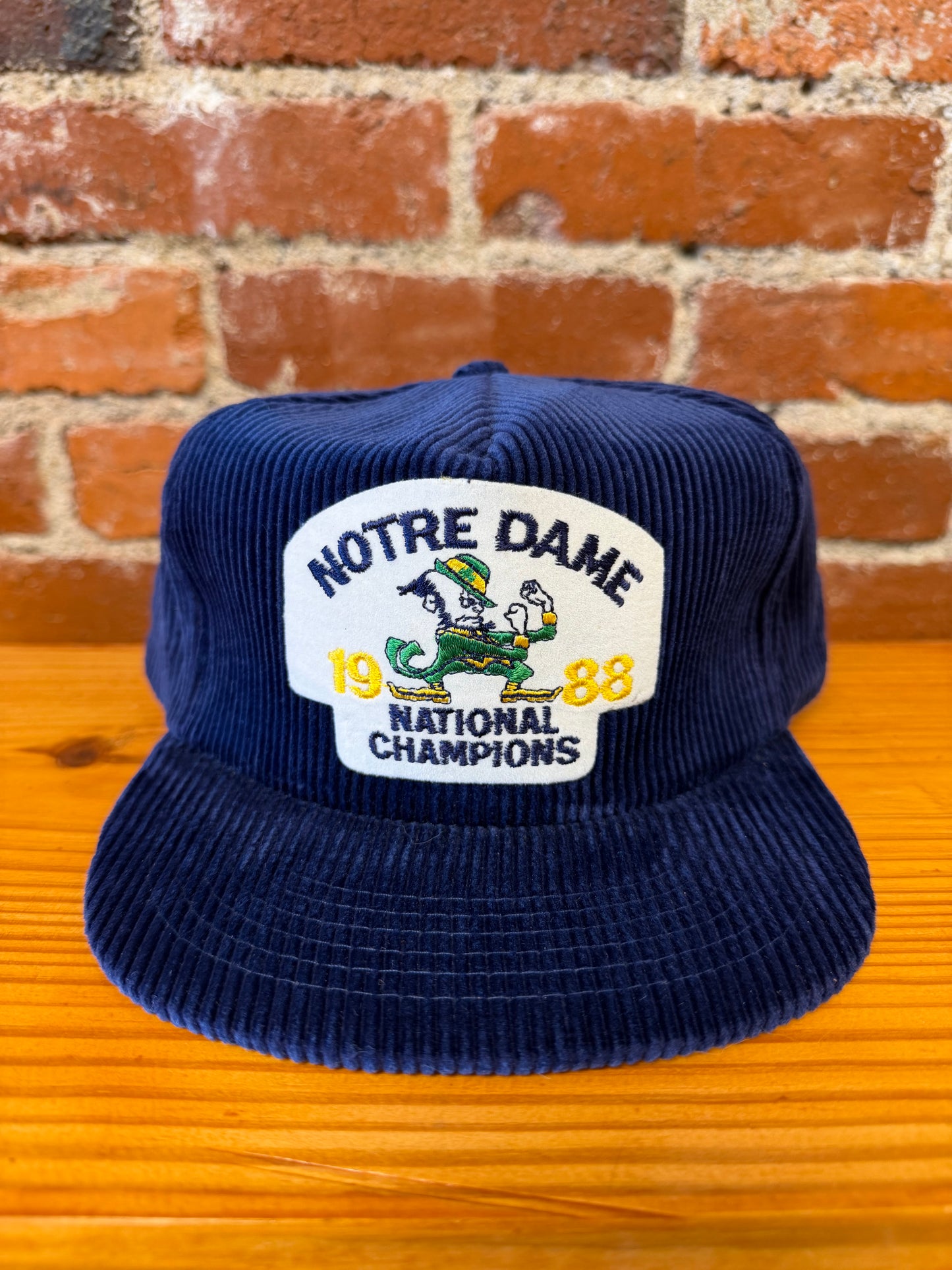 1988 Notre Dame National Champs Corduroy Hat - NEW