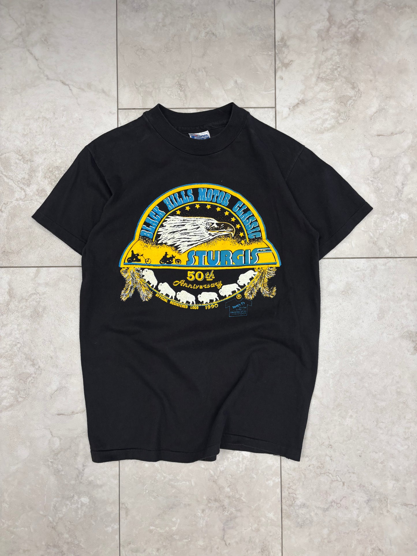 (S) 1990 Sturgis Rally Tee