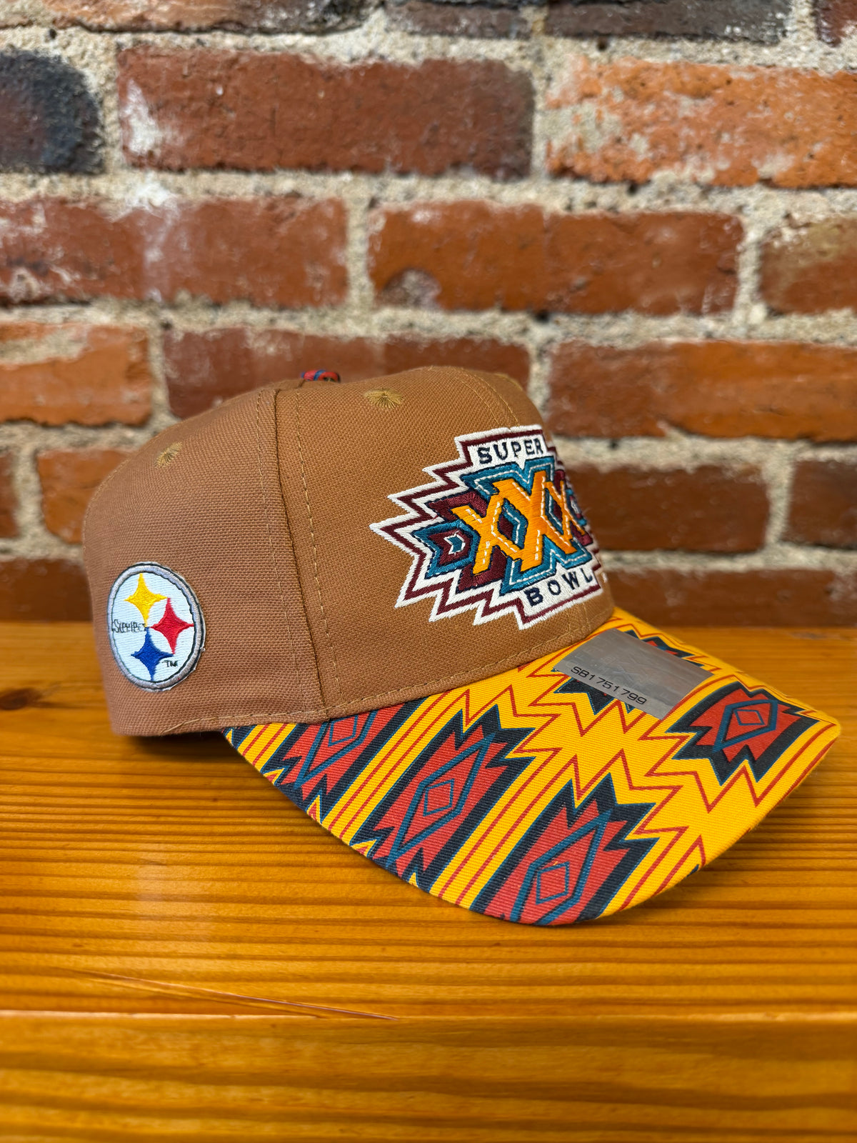 1995 Steelers SB XXX Logo Athletic Snapback Hat (New)