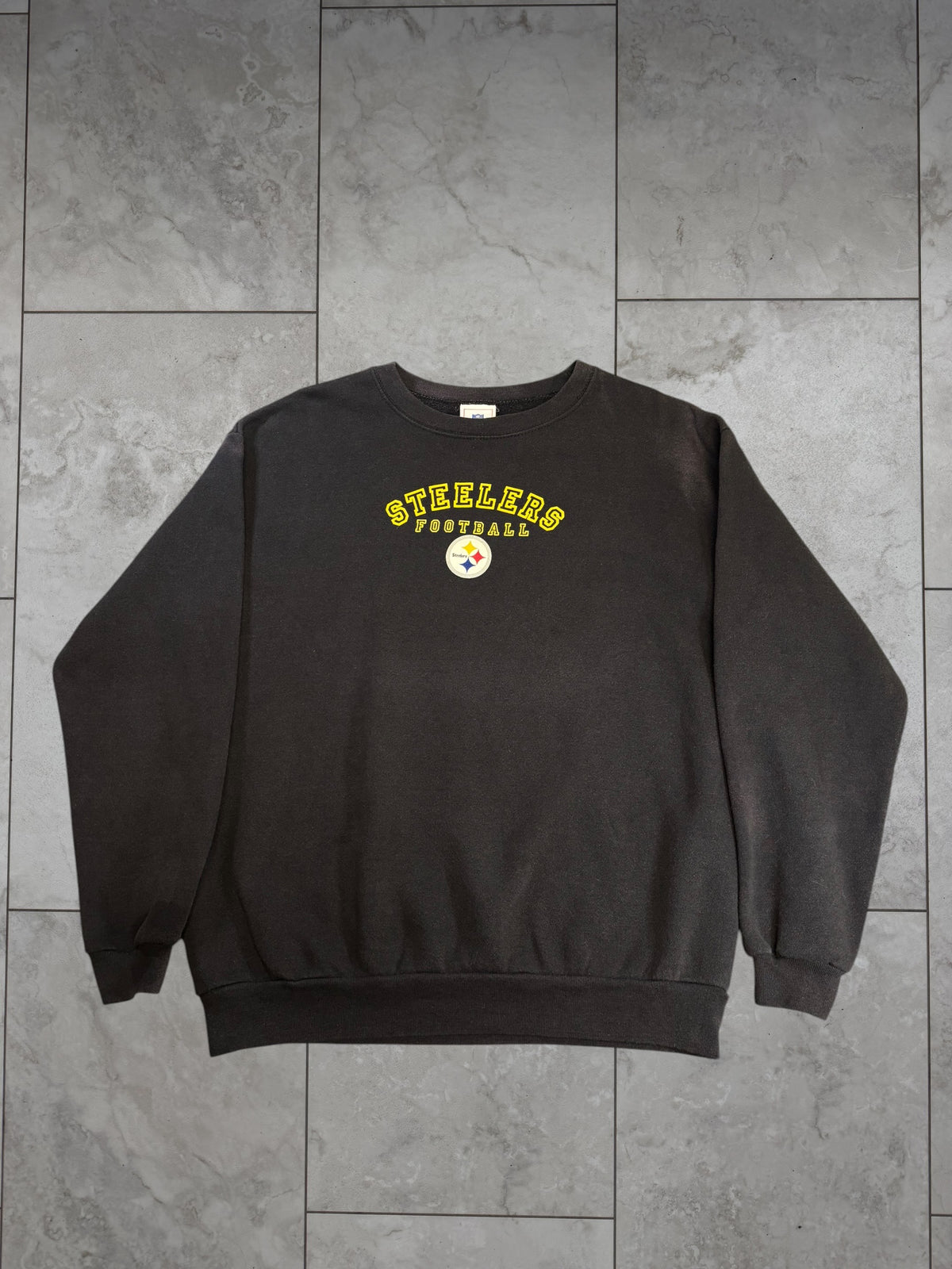 (3XL) Vintage 90s Steelers Embroidered Crewneck