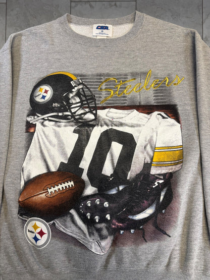 (M) 1997 Steelers Locker Room CSA Graphic Crewneck