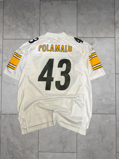 (L) Vintage Y2K Steelers Troy Polamalu #43 Jersey (Brand New)