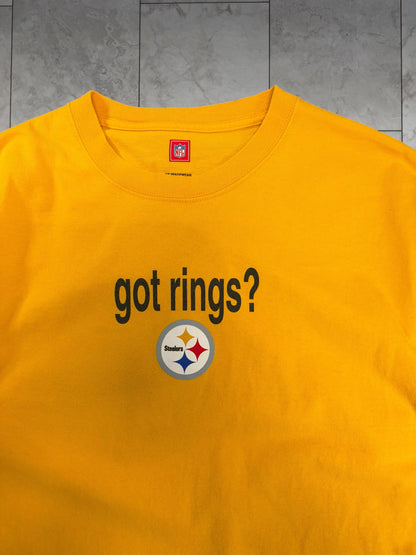 (L) Vintage Y2K Steelers Got Rings? Tee