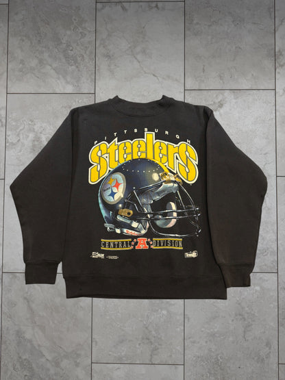 (XS/S) 1992 Steelers Salem Helmet Graphic Crewneck