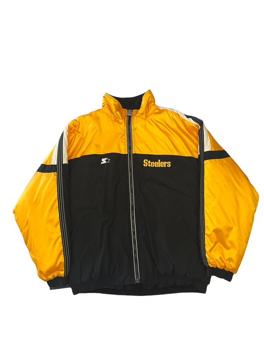 (XL) Vintage Pittsburgh Steelers Starter Puffer Jacket