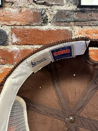 Vintage Cleveland Browns Single Line Script Corduroy Hat