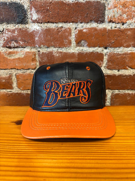 Vintage Chicago Bears Leather Hat