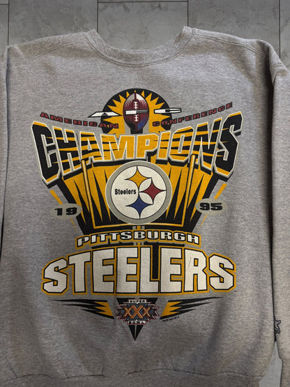 (S/M) 1995 Steelers AFC Champions Starter Crewneck