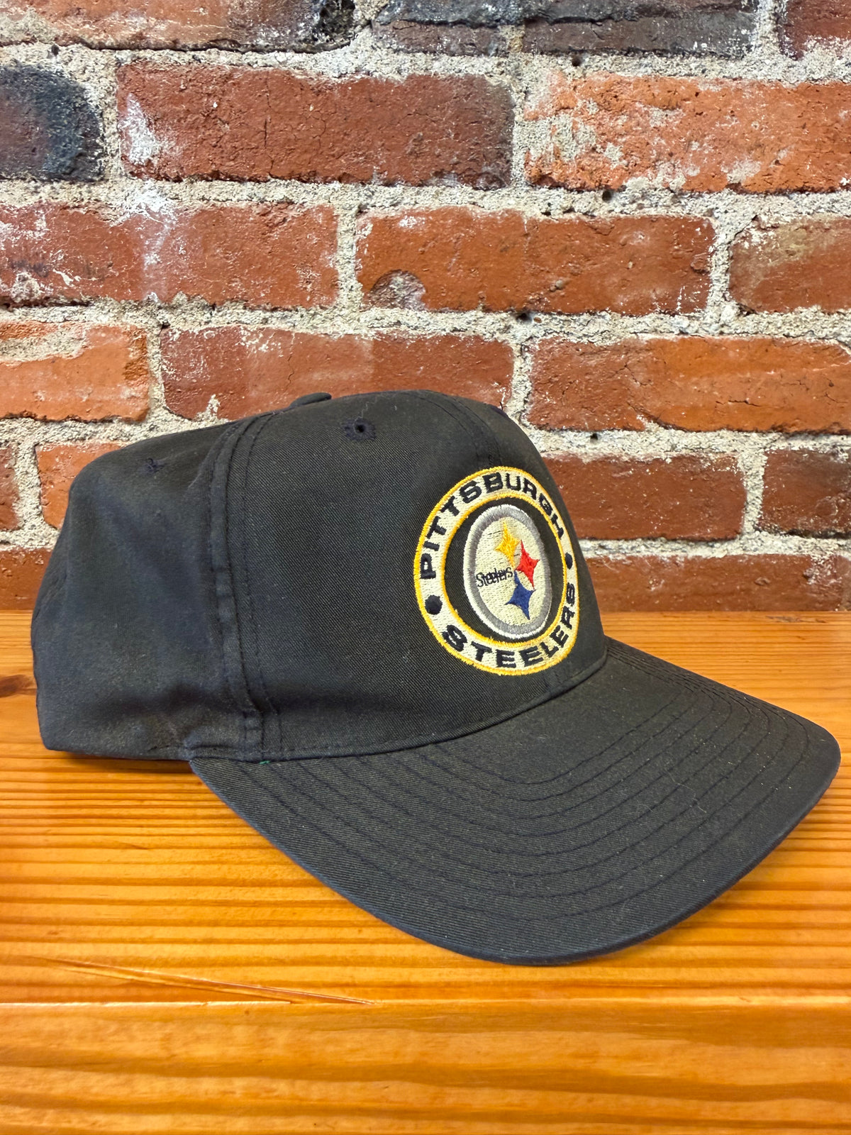 Vintage Steelers Circle Script NFL Snapback Hat