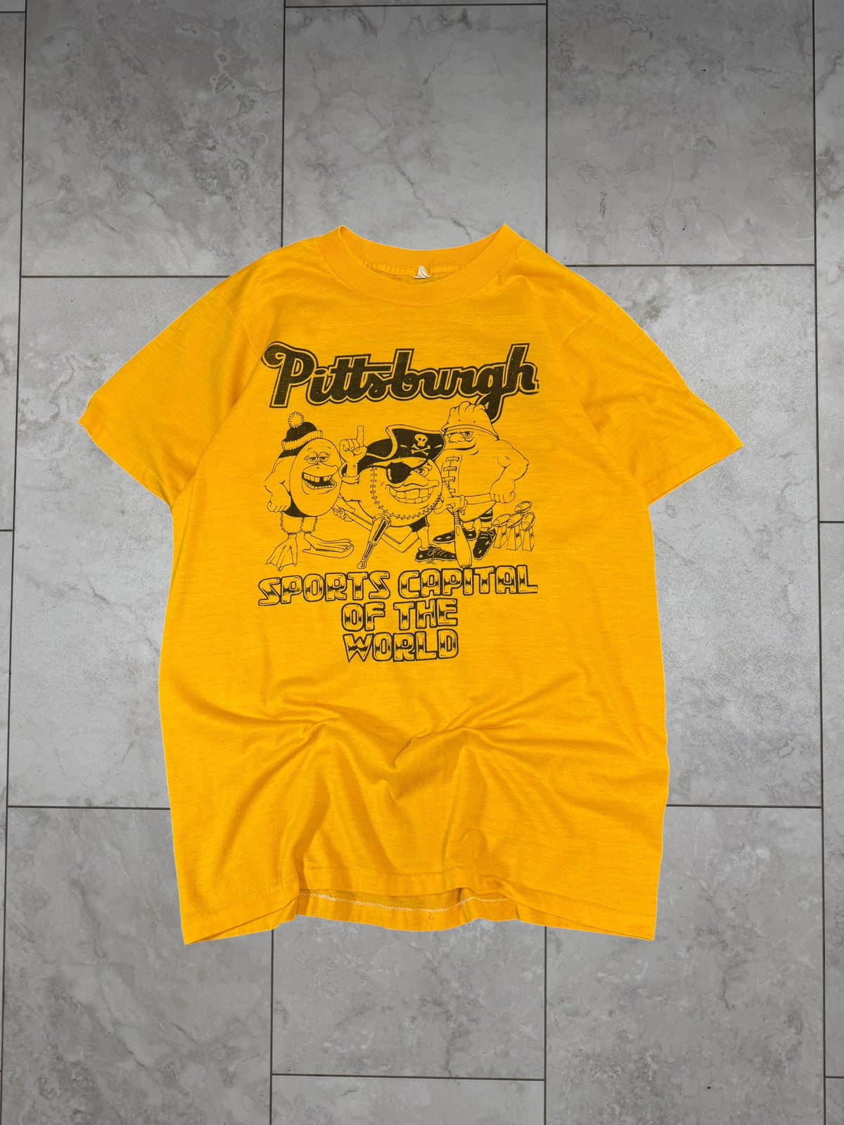 (S) Vintage 80's Pittsburgh "Sports Capital" Graphic Tee