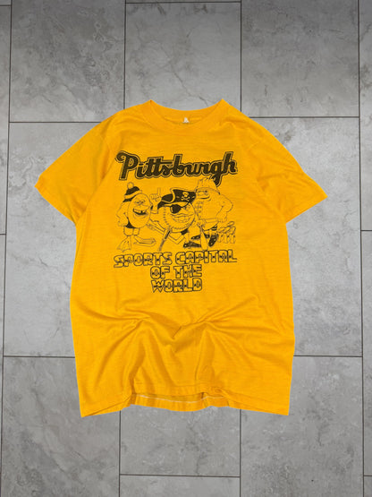(S) Vintage 80's Pittsburgh "Sports Capital" Graphic Tee