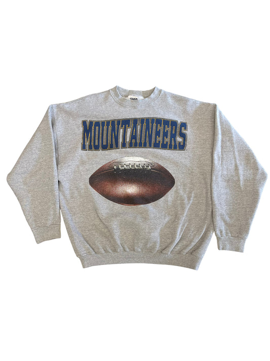 (L) Vintage WVU Mountaineers Football Crewneck