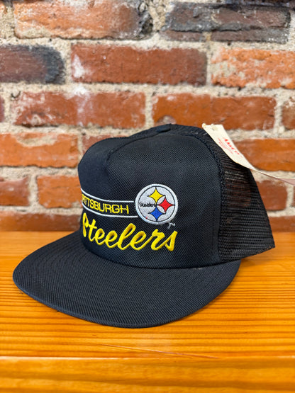 Vintage Steelers Embroidered Annco Trucker Hat (Brand New)