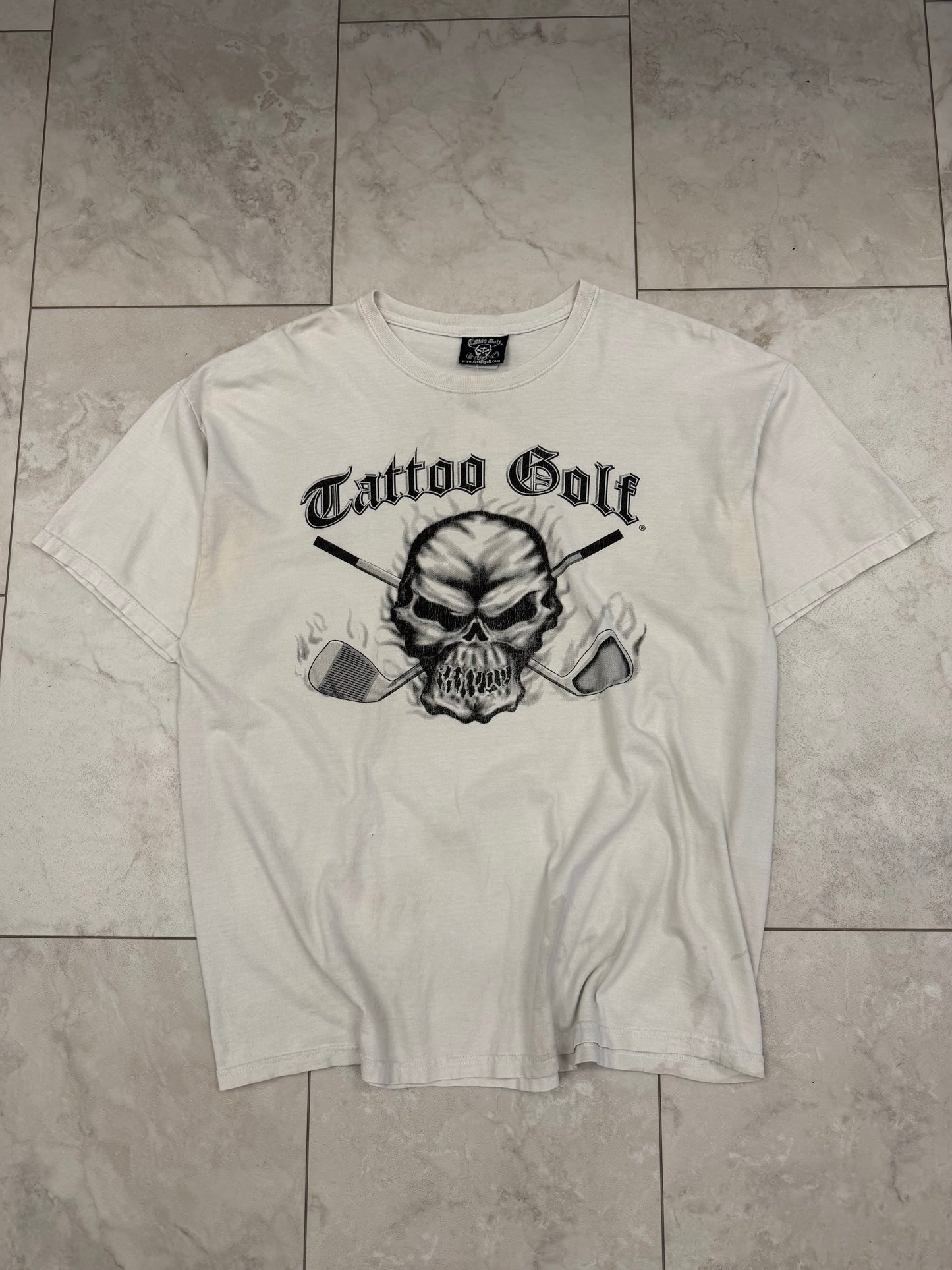 (XL) Vintage Y2K Tattoo Golf Graphic Tee