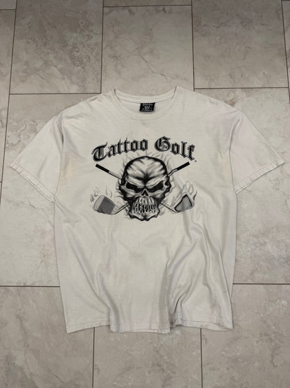 (XL) Vintage Y2K Tattoo Golf Graphic Tee