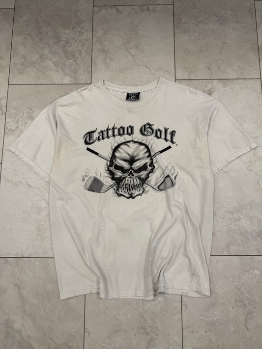 (XL) Vintage Y2K Tattoo Golf Graphic Tee