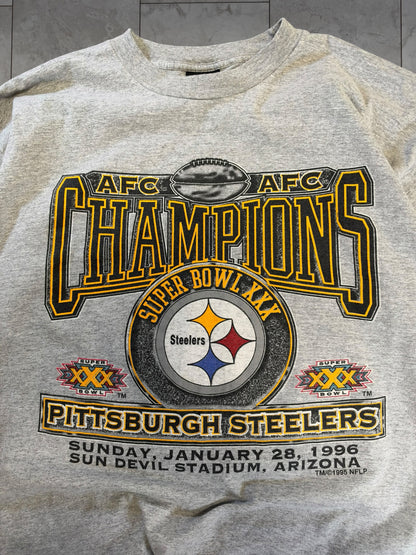 (XL) 1995 Steelers AFC Champions Signal Tee