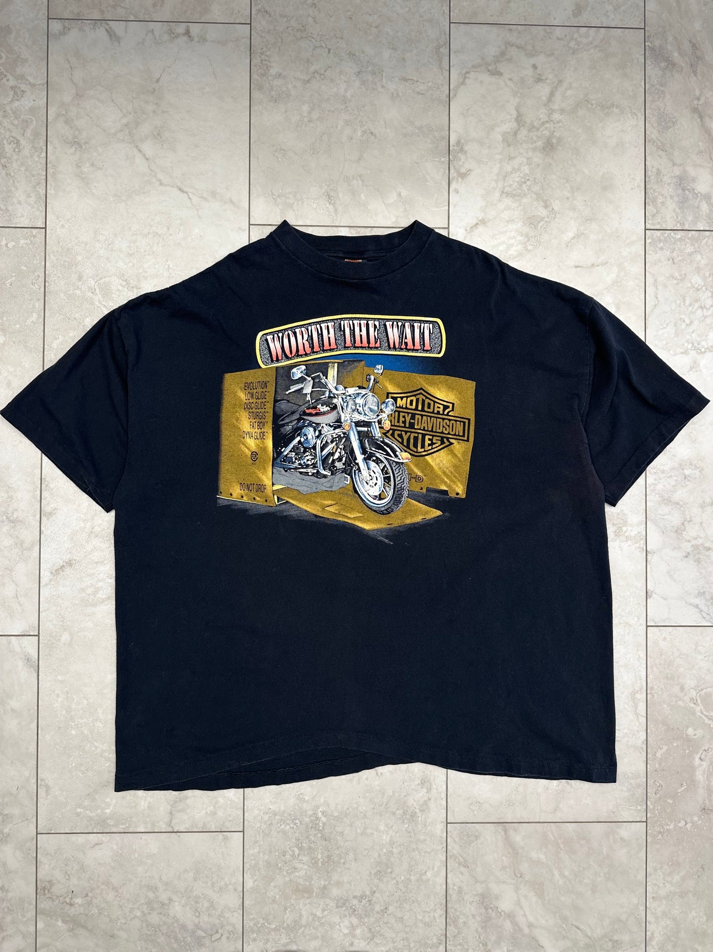 (4XL) 1990 Harley Worth The Wait Tee