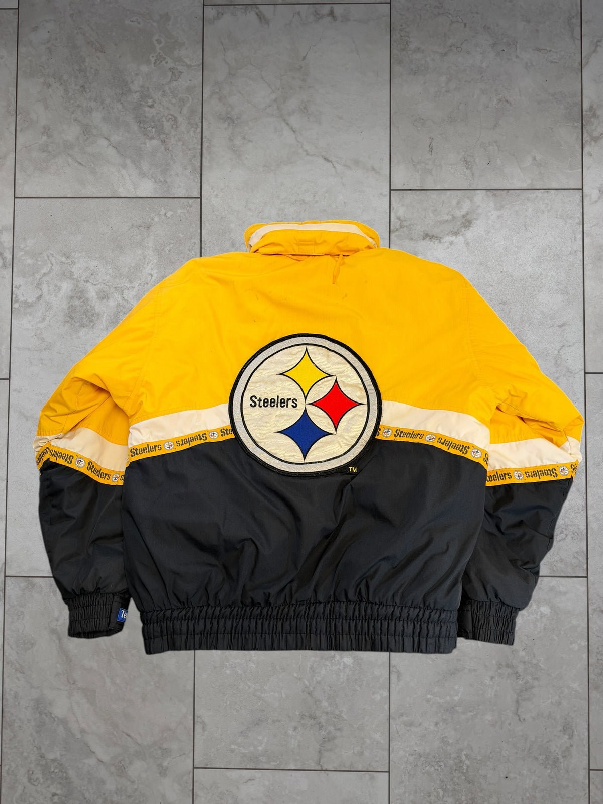 (S) Vintage 90's Steelers Triple F.A.T. Goose Full Zip Jacket