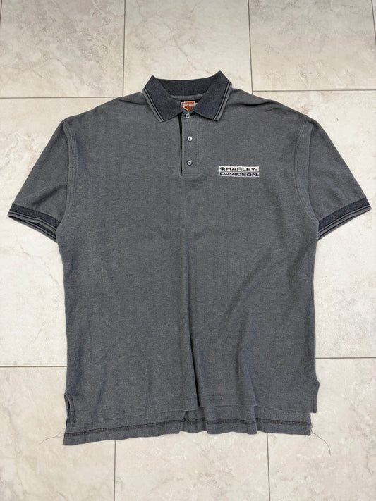 (L) Vintage 90’s Harley-Davidson Embroidered Polo Shirt
