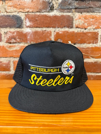 Vintage Steelers Embroidered Annco Trucker Hat (Brand New)