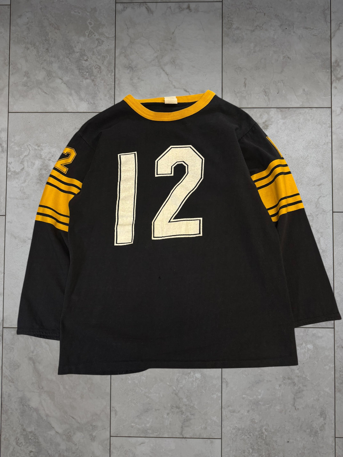 (M) Vintage 90's Steelers 3/4 Sleeve Jersey Shirt #12