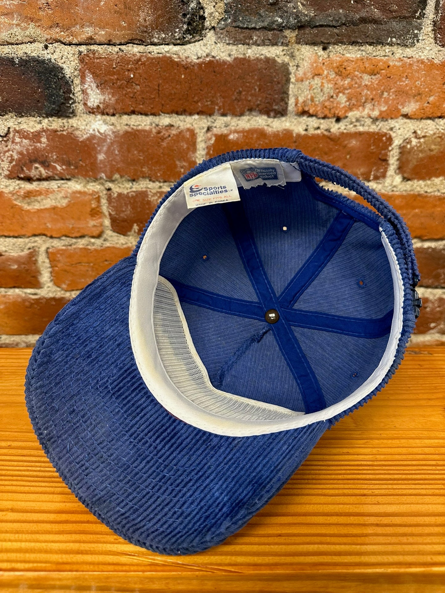 Vintage Seattle Seahawks Single Line Script Corduroy Hat