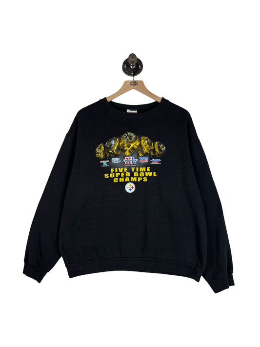 (L) 2006 Steelers Super Bowl XL Crewneck