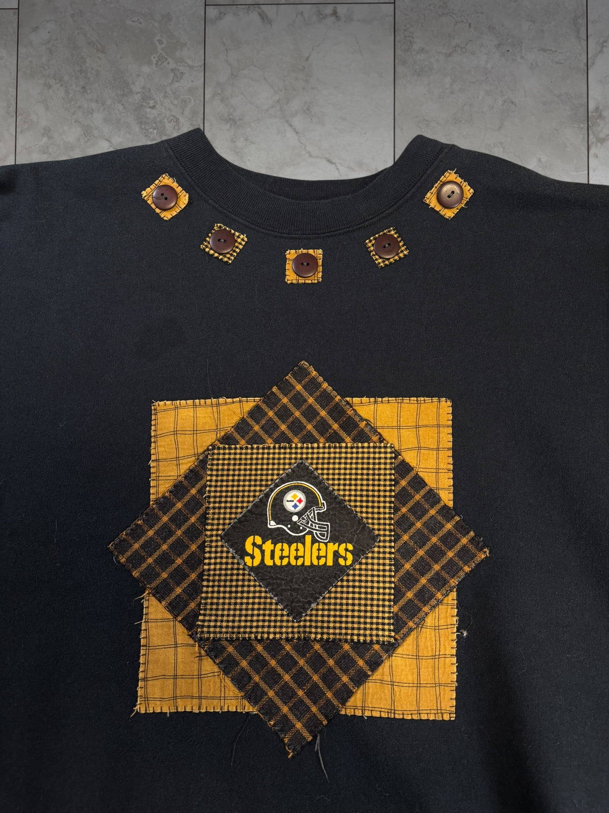 (XL) Vintage Y2K Steelers Custom Fall Crewneck