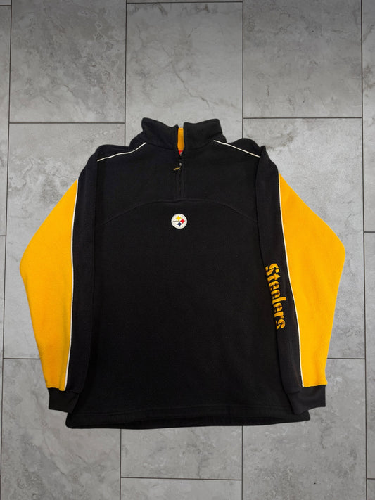 (M) Vintage Y2K Steelers Fleece 1/4 Zip Jacket