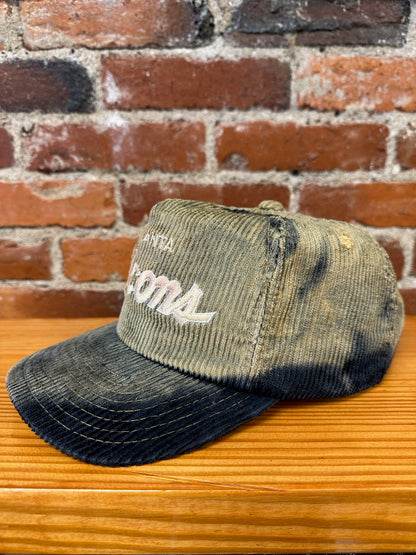 Vintage Atlanta Falcons Double Line Script Corduroy Hat