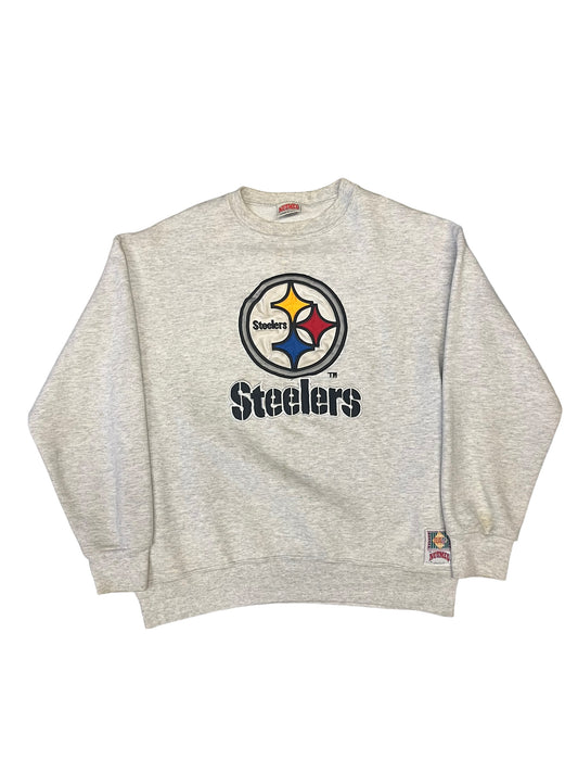 (M) Vintage Steelers Embroidered Crewneck