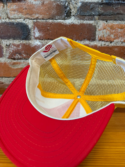 Vintage 49ers Super Bowl Champs 85' AJD Lucky Stripes Trucker Hat - NEW