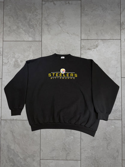 (3XL) Vintage 90s Steelers Embroidered Crewneck