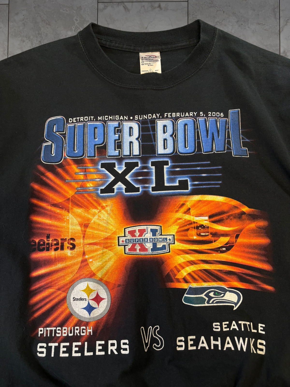 (M/L) 2006 Steelers Superbowl XL Tee