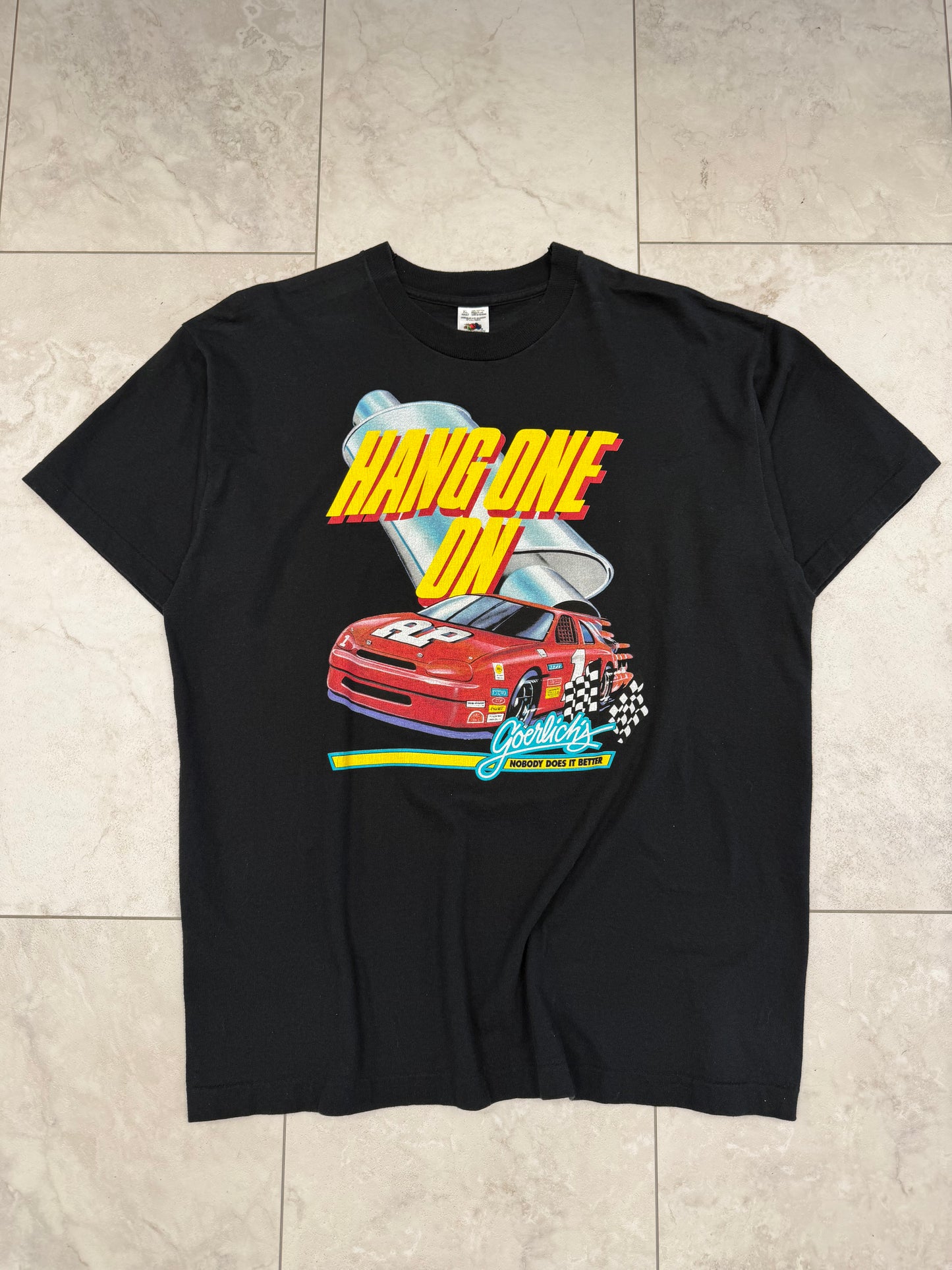 (XL) Vintage 90’s “Hang One On” Racing Graphic Tee