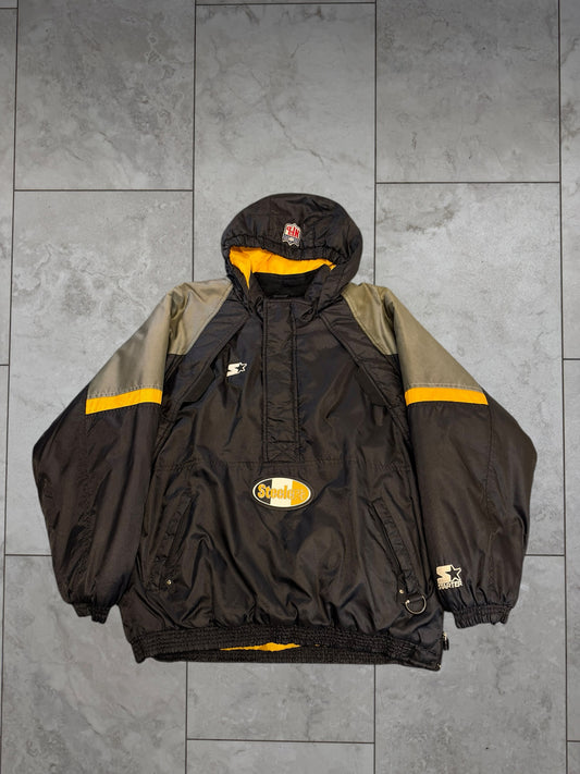 (M/L) Vintage 90's Steelers Starter 1/2 Zip Jacket