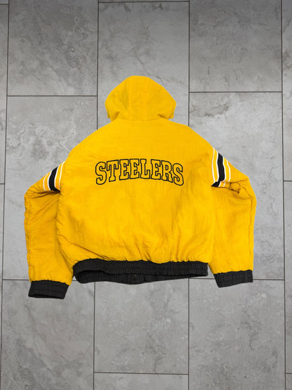 (S/M) Vintage 90's Steelers Pro Player REVERSABLE Jacket