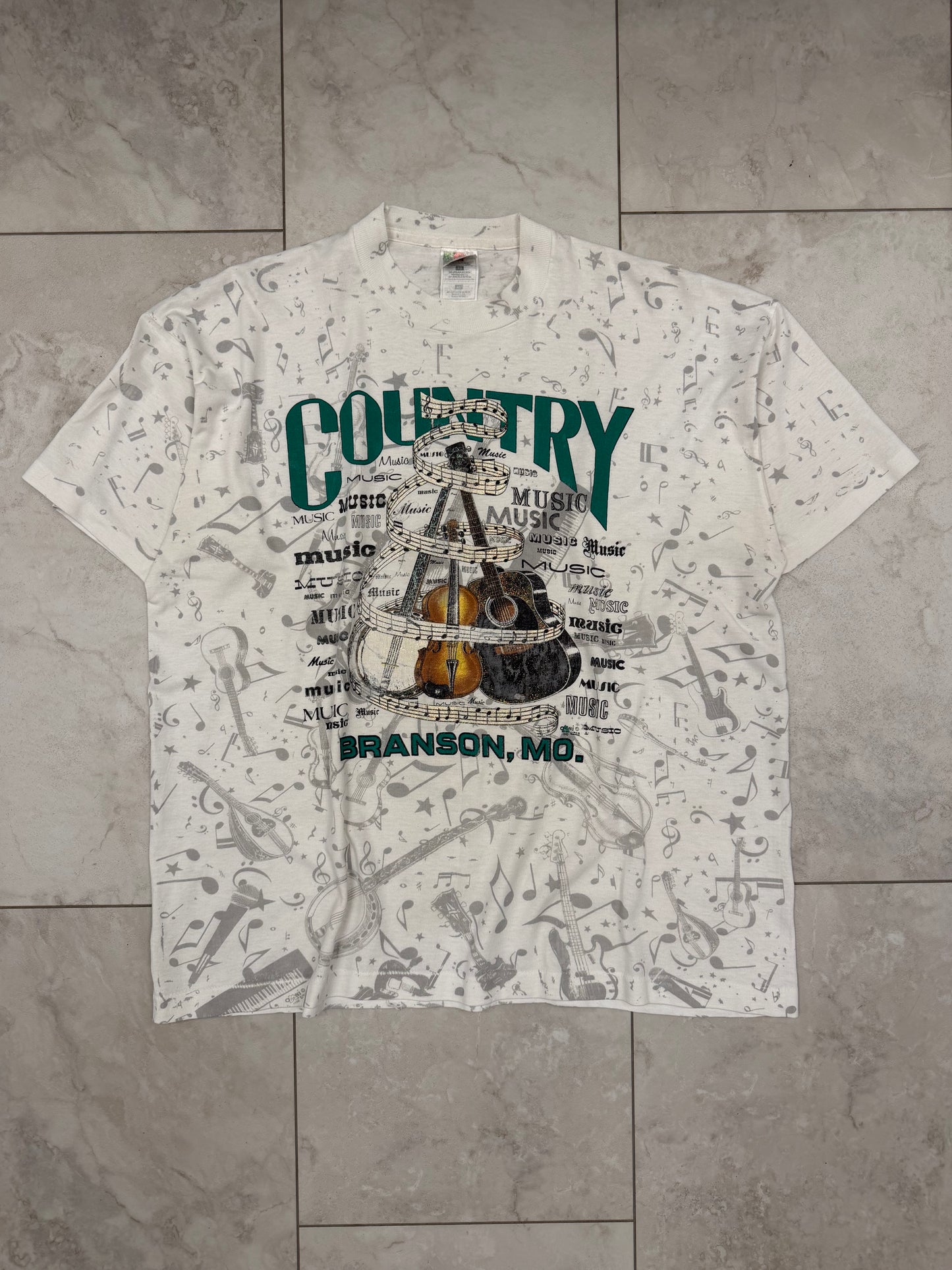 (XL) 1992 Country Music Branson Missouri AOP Tee
