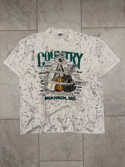 (XL) 1992 Country Music Branson Missouri AOP Tee