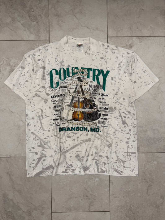 (XL) 1992 Country Music Branson Missouri AOP Tee